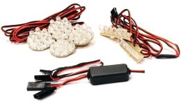 System oświetlenia LED samochodów off-road w skali 1:5 i 1:8