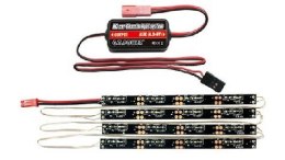 System oświetlenia podwozia samochodu RC (niebiesko-czerwony)