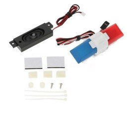 Zestaw oświetlenia i systemu dźwiękowego do samochodu policyjnego