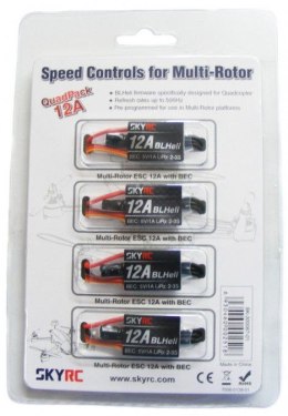 Zestaw regulatorów obrotów SkyRC 12A dla quadcopterów 4szt.