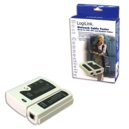 Logilink kabel tester for RJ11, RJ12 and RJ45 with remote unit