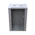 Extralink Szafa rack 18U 600x450 Szara montowana na ścianie