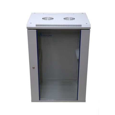 Extralink Szafa rack 18U 600x450 Szara montowana na ścianie