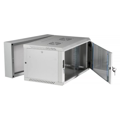 Extralink - szafka wisząca 19" 6U 600x600 AZH Szara