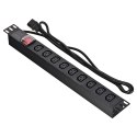 Listwa zasilająca 19"- 9xgniazdo UPS - wtyk UPS-C14