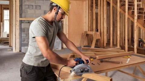 Bosch GKS 140 18,4 cm Czarny, Niebieski 6200 RPM 1400 W