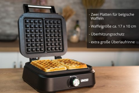 Gofrownica Unold 48275 2 gof. 1500W Czarna