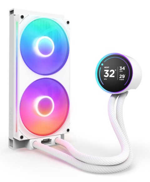 Chłodzenie cieczą NZXT Kraken Elite 280 RGB White (2024) (RL-KR28E-W2)