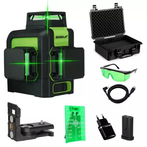 Laser powierzchniowy Dedra MC0904 zielony 30 m