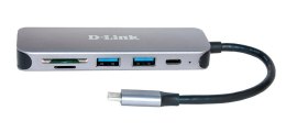 D-Link DUB-2325 stacja dokująca USB Type-C Szary