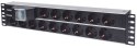 INTELLINET LISTWA ZASILAJĄCA RACK 19" 2U, 15 GNIAZD SCHUKO, Z PODWÓJNYM WYŁĄCZNIKIEM, KABEL 3M