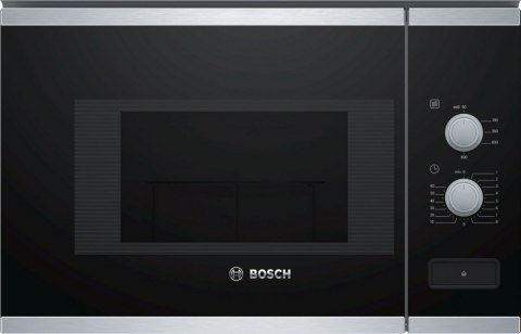 Bosch | BFL520MS0 | Kuchenka mikrofalowa | Do zabudowy | 20 L | 800 W | Stal nierdzewna/czarny