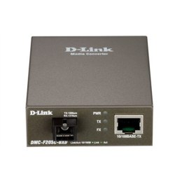 D-Link DMC-F20SC-BXD Fast Ethernet Twisted-pair to Fast Ethernet Single-mode Fiber (20km, LC, TX 1550nm, RX 1310nm) Media Conver