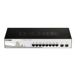 D-Link Switch DGS-1210-10P Web Management, Rack mountable, 1 Gbps (RJ-45) ports quantity 8, SFP ports quantity 2, PoE+ ports qua
