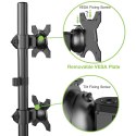 TECHLY PODSTAWA POD 2 MONITORY 13-27" LCD 10KG BIURKOWA PIONOWA