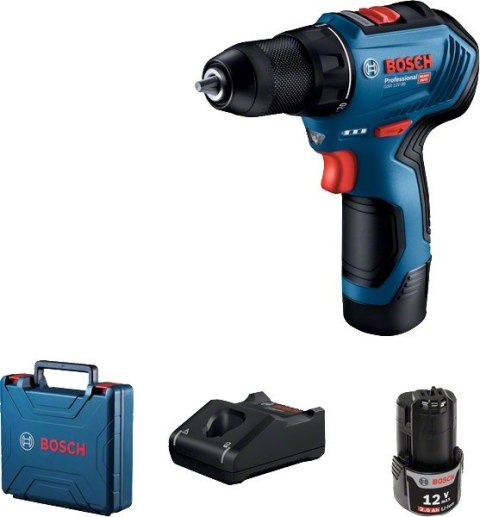 BOSCH WKRĘTARKA GSR 12V-30 2x2,0Ah 30/17Nm BL WALIZKA