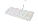 Klawiatura GENESIS Thor 230 TKL Gaming USB QWERTY US English Biały