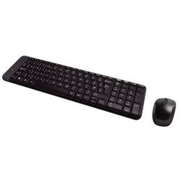 Logitech MK220 Wireless Keyboard And MYSZ, Keyboard layout EN/RU, Black, MYSZ included, Russian, USb Mini reciever