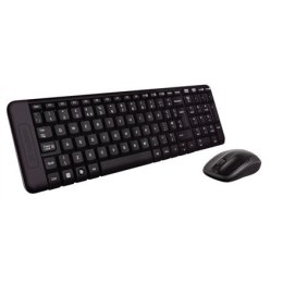 Logitech MK220 Wireless Keyboard And MYSZ, Keyboard layout EN/RU, Black, MYSZ included, Russian, USb Mini reciever