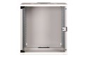 Szafa sieciowa wisząca 19" 12U, SOHO PRO 595 x 540 x 400 mm, drzwi szyba, szary, niezłożona, 60kg