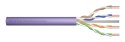 Digitus Kabel instalacyjny kat.6, U/UTP, Dca, AWG 23/1, LSOH, 500m, fioletowy, szpula