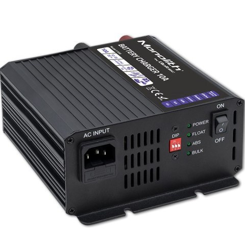 Inteligentna ładowarka Qoltec Monolith do akumulatorów LiFePO4 AGM GEL SLA 10A 12V