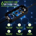 Qoltec Mobilna ładowarka do samochodu elektrycznego EV z regulacją 2w1 Typ2 | 3.5kW | 230V | LCD | Przenośna | Wallbox | 5m