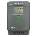 Solarny regulator ładowania MPPT Qoltec 53665 z czujnikiem temperatury 60A |12V / 24V | LCD | Bluetooth | APP | GEL | LiFePO4
