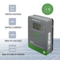 Solarny regulator ładowania MPPT Qoltec 53662 z czujnikiem temperatury 30A 12V/24V LCD 2xUSB Bluetooth APP GEL LiFePO4