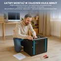 Extralink 9U 600x450 Czarna | Szafa rack | montowana na ścianie
