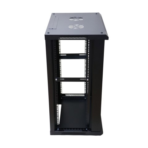 Extralink Szafa rack 18U 600x450 Czarna montowana na ścianie