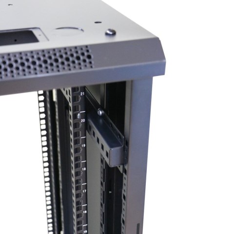 Szafa rack 22U 600x600 Czarna stojąca