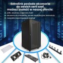 Szafa rack 22U 600x600 Czarna stojąca
