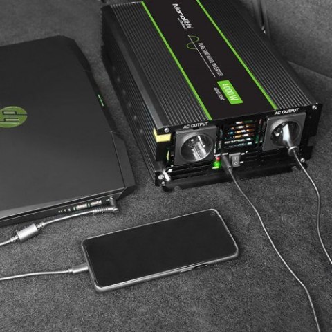 Adapter zasilający/inwentor Qoltec Monolith 4000 W czarny