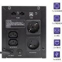 Qoltec 53777 zasilacz UPS Technologia line-interactive 2 kVA 1200 W 4 x gniazdo sieciowe
