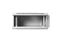 Szafa sieciowa wisząca 19" 4U rack 600x450, drzwi pełne, szary, niedzielona, złożona, 60kg