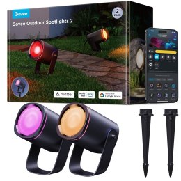 Govee H7093 RGBICWW Oświetlenie LED zewnętrzne, 750lm, 2.4GHz Wi-Fi + Bluetooth
