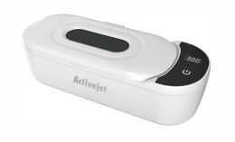 Myjka ultradźwiękowa UV Activejet AUC-200 do protez, okularów i biżuterii, biała.