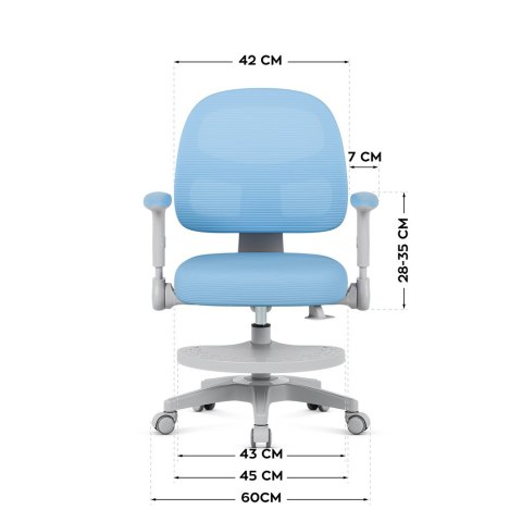 Fotel obrotowy Junior 5.0 Blue