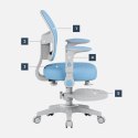Fotel obrotowy Junior 5.0 Blue
