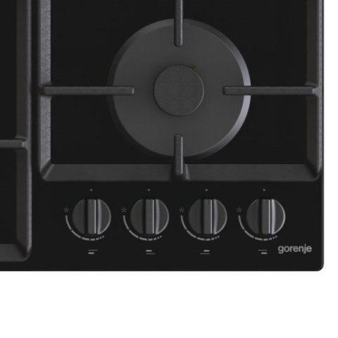 Płyta gazowa Gorenje GTW641EB 60 cm | 4 palniki | ruszty żeliwne | zapłon elektryczny | czarny