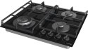 Płyta gazowa Gorenje GTW641EB 60 cm | 4 palniki | ruszty żeliwne | zapłon elektryczny | czarny