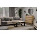 STOLIK KAWOWY MODERN 2P SLIM ARTISAN NOGA CZARNA