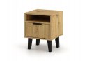 STOLIK NOCNY SCANDI 1S SLIM DĄB ARTISAN