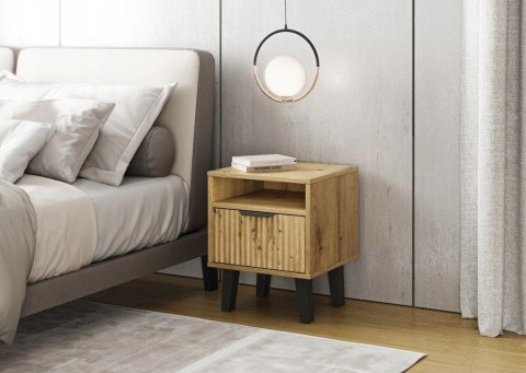 STOLIK NOCNY SCANDI 1S SLIM DĄB ARTISAN