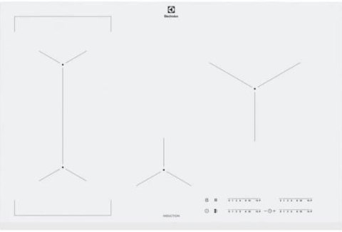 Płyta indukcyjna ELECTROLUX EIV83443BW Slim-fit 78 cm | Bridge | Hob2Hood | PowerBoost | biały | bezramkowa
