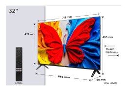 Telewizor TCL 32S59K QLED 32'' Full HD Android TV Dolby Digital Plus DVB-T2 Metaliczny