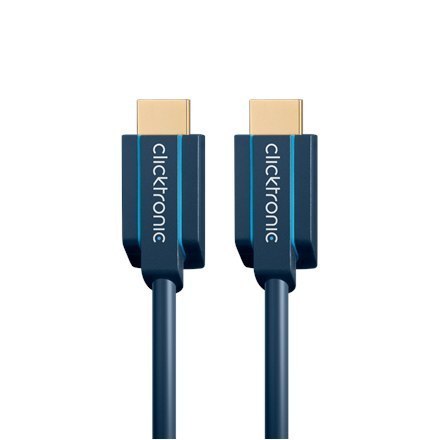 Clicktronic High Speed HDMI to HDMI cable, male,4k@60hz with Ethernet, 70301, 1 m