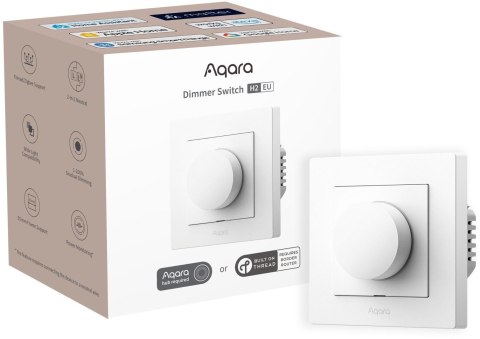 Ściemniacz światła Aqara Dimmer Switch H2 EU Biały z pokrętłem KD-R01D