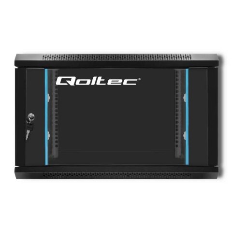 Szafa wisząca QOLTEC RACK 19" 6U 600X370X600 czarna